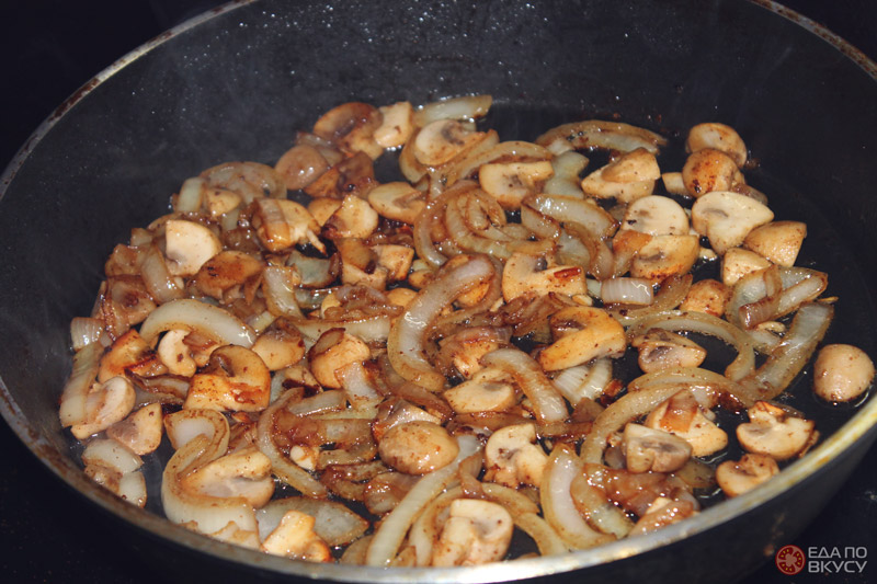 Зажариваем грибы для мяса по французски