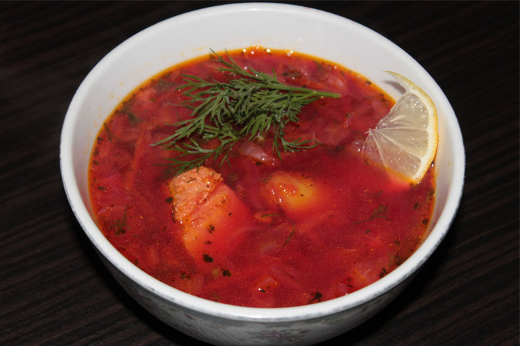 Борщ с лимоном